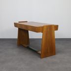 Vintage Bureau Walnoot, 1960s thumbnail 9