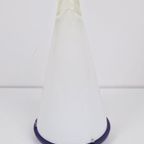 Vintage Teepee Tafellamp Melkglas ‘80 Kegel Lamp Glas Design thumbnail 5