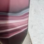 Amethyst And White Swirl Glass Vase Set thumbnail 5