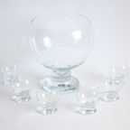 Punch Bowl By Erkkitapio Siiroinen For Riihimaen Lasi, Finland 1970S thumbnail 2