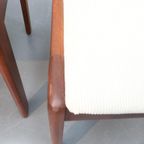 Set Van 4 Vintage Stoelen Nieuwe Bekleding thumbnail 4