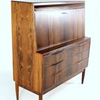 Erling Torvits Voor Klim Møbelfabrik Palissander Secretaire Bureau Kast Vintage Deens thumbnail 16