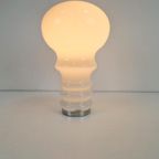 Vintage Space Age Bulb Tafellamp Wit Glas 1970’s Germany thumbnail 7