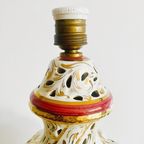 Vintage Barok Capodimonte Lamp Porselein Rococo 1960’s thumbnail 8