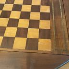 Lage Dambord Tafel Speeltafel Salontafel Vintage Frans thumbnail 6