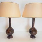 Set 2 Vintage Tafellamp Palissander Mid Century '60 Design thumbnail 2