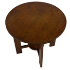 Art Deco Plantentafeltje Bijzettafeltje Eikenhouten Jaren 50 thumbnail 9