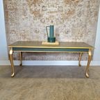 Queen Anne Salontafel In Groen Met Mandala Patronen thumbnail 4