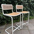 Vintage Cesca Barstoelen - Marcel Breuer thumbnail 3
