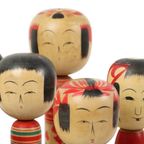 Lot Van 13 Traditionele Vintage Kokeshi Japan Tweede Helft 20E Eeuw thumbnail 15