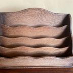Postbakje Bureau Brievenbakje Eiken Art Deco 1930 Frans thumbnail 9