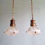 Prismatische Glazen Suspensie Van Holofaan, 1920-30s thumbnail 2