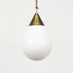 Art-deco Opaline Hanglamp Druppel thumbnail 5