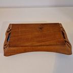 Vintage Dienblad Teakhouten Fruitschaal Paard Houtsnijwerk thumbnail 8