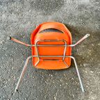 Oranje Jaren 70 Stoel ( 3 Stuks) thumbnail 9