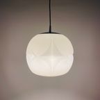 White Frosted Glass Artichoke Pendant Light Xl By Peill And Putzler thumbnail 2