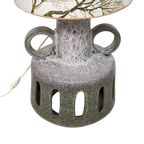 Jaren 70 Vloer Lamp – Fat Lava – Stoffen Kap -(mm09) thumbnail 5