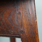 Antieke 18E Eeuwse Engelse Cricket Table/ 3 Poot Tafel thumbnail 9