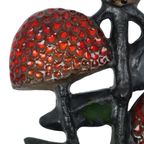 Perignem Paddenstoel Elisabeth Vandeweghe Keramische Wandsculptuur Jaren 60 thumbnail 9