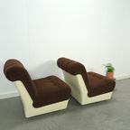 Space Age Fauteuil Bruin Met Kunststof thumbnail 14