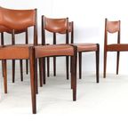 Set 6 Palissander Eetkamerstoelen Stoelen Vintage 'cellemuiden' thumbnail 19