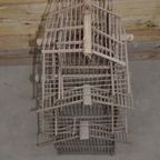 Antiek Houten Pagode Vogelkooitje thumbnail 9