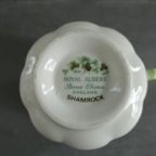 Vintage Royal Albert Shamrock Kop En Schotel Porselein 4 X thumbnail 6