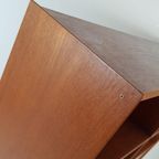 Vintage Deense Klep Kast | Wandkast | Teak Fineer thumbnail 14
