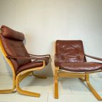 2X Ingmar Relling Siësta Stoelen. Hem En Haar. Lederen Westnofa Stoelen thumbnail 8