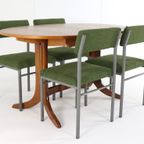 Set Van 4 Vintage Eetkamerstoelen Stoelen 'traunraut' thumbnail 7