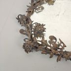 Vintage Messing Spiegel Met Bloemen thumbnail 4