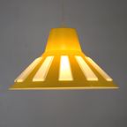 Prachtige Gele Plastic Space Age Ufo Lamp - Massive - Belgian Design - 1970 thumbnail 3