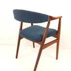 Deense Vintage Farstrup Stoel Blauw Model 213 Thomas Harlev thumbnail 8