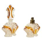 Art Deco Stijl Amberkleur Parfum Toiletset Boudoir Bleikristal thumbnail 11