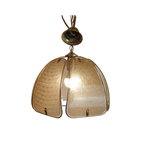 Vintage Hanglamp Glas Metaal Lakro thumbnail 3