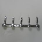 Aluminium Vintage Wandkapstok Met 5 Haken, Jaren 50 thumbnail 9
