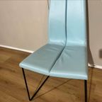 2X Montis Ivy Eetkamerstoelen - Blauw - Leder - Design thumbnail 12