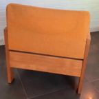 Vintage Brutalistische Brutalist Zetel Fauteuil Geel thumbnail 4