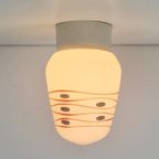 Vintage Plafondlamp Melkglas Kap Mid Century Design ‘60 Lamp thumbnail 3