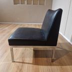 Wilkhahn Easy Chair - Vintage-Zwart - Leder - Stoel - Design thumbnail 6