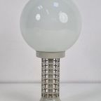Vintage Tafellamp Herda '70 Melk Glas Metaal Mid Century thumbnail 5