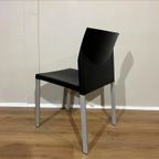 4X Leolux Myto Eetkamerstoelen - Zwart - Kunststof - Design thumbnail 16