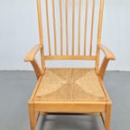 Vintage Fauteuil Beuken Hout Biezen Spijlstoel ’60 Japandi thumbnail 5