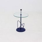 Post Modern Magazine Side Table With Ball Handle 1980S thumbnail 2
