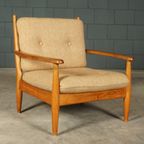 Vintage Fauteuil – Eikenhout – Scandinavië – Jaren 60 thumbnail 9