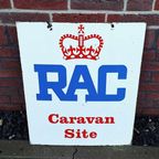 Dubbelzijdig Emaille, Geëmailleerd Bord Rac Caravan Site👑 thumbnail 2