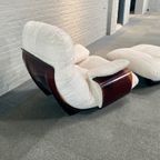 Marsala Lounge Stoel Met Poef Door Michel Ducaroy Voor Ligne Roset, 1970 thumbnail 5