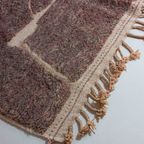 Handgeknoopt Hoogpolig Mid-Century Vintage Wollen Vloerkleed thumbnail 11