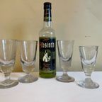 4 X 19E Eeuwse Glazen Absinth Wijnglazen Frans thumbnail 10