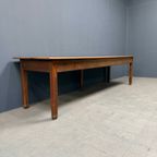 Grote Grenenhouten Kloostertafel Met Lades thumbnail 27